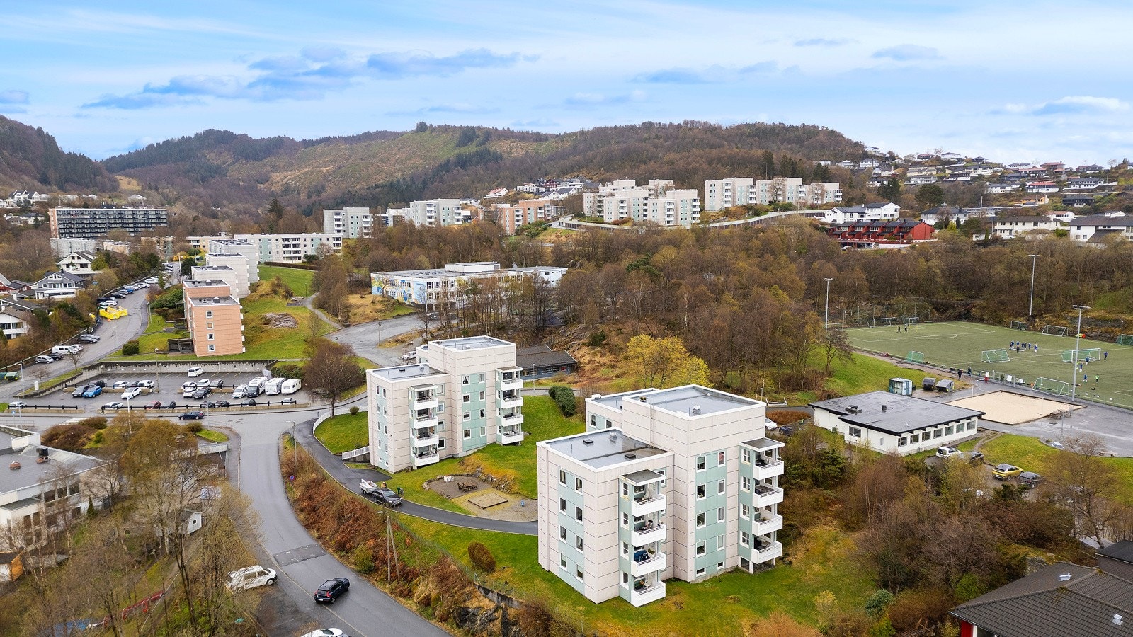 Oversiktsfoto over nærområde. Galleribilde