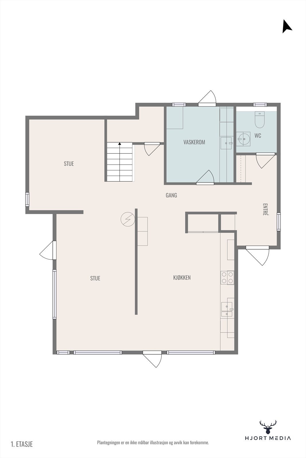 Plantegning Galleribilde