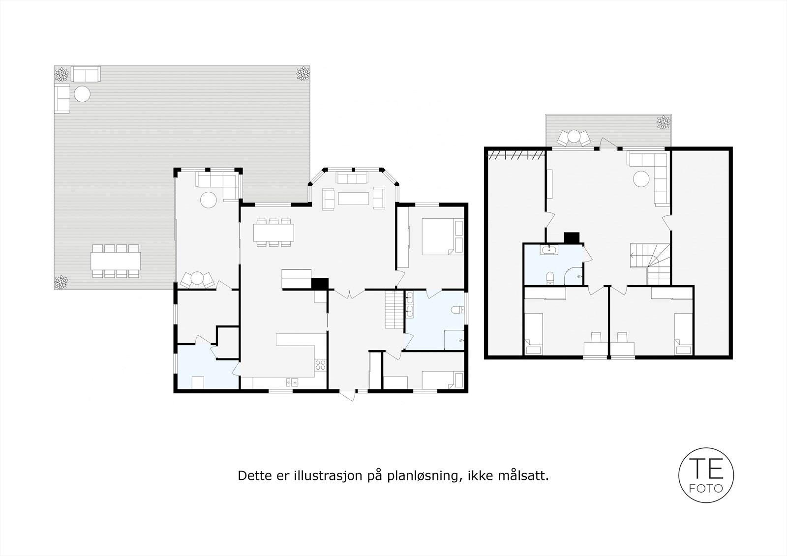 2D planskisse - 1. og 2. etg. Galleribilde