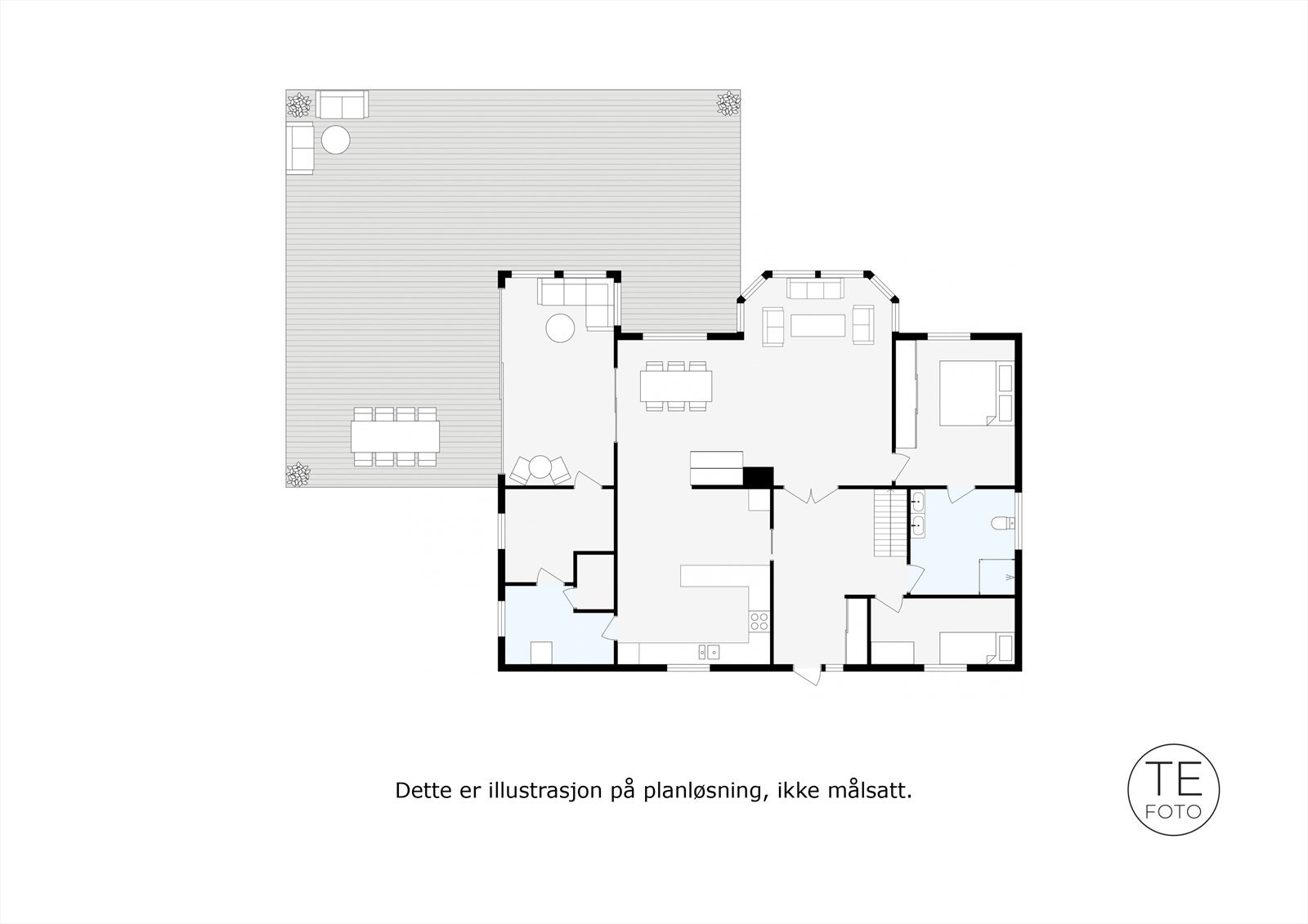 2D planskisse - 1.etg. Galleribilde