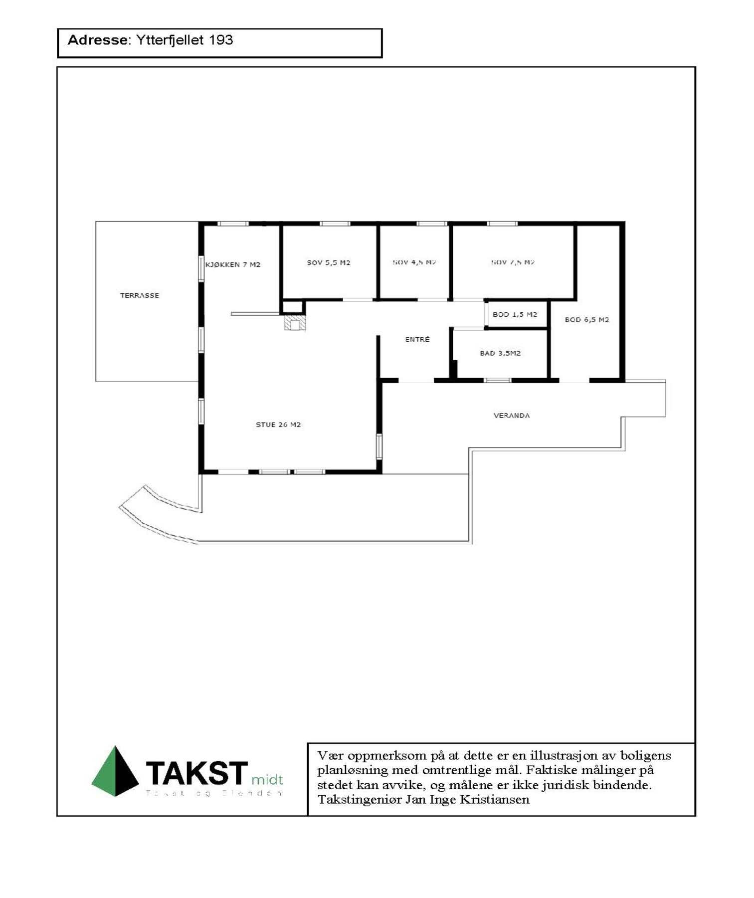 Planskisse Galleribilde