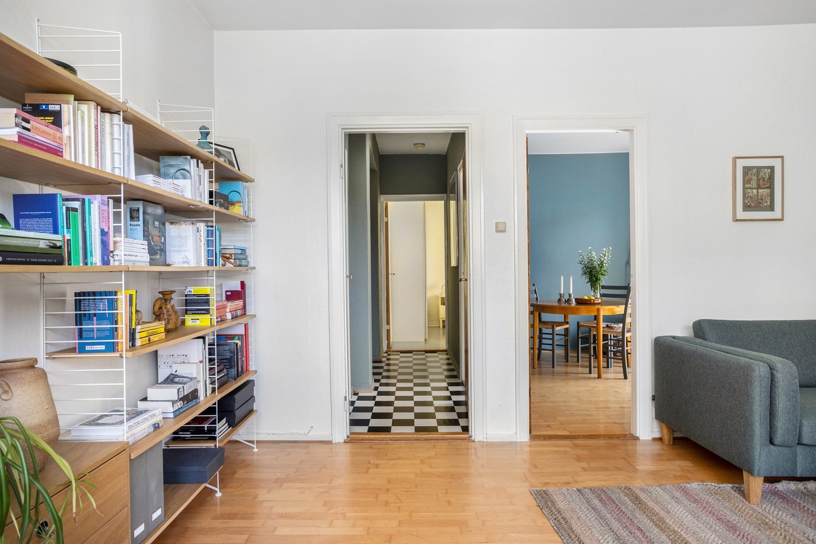 I oppholdsrommet er det plass til spisebord dersom det er ønskelig. Galleribilde