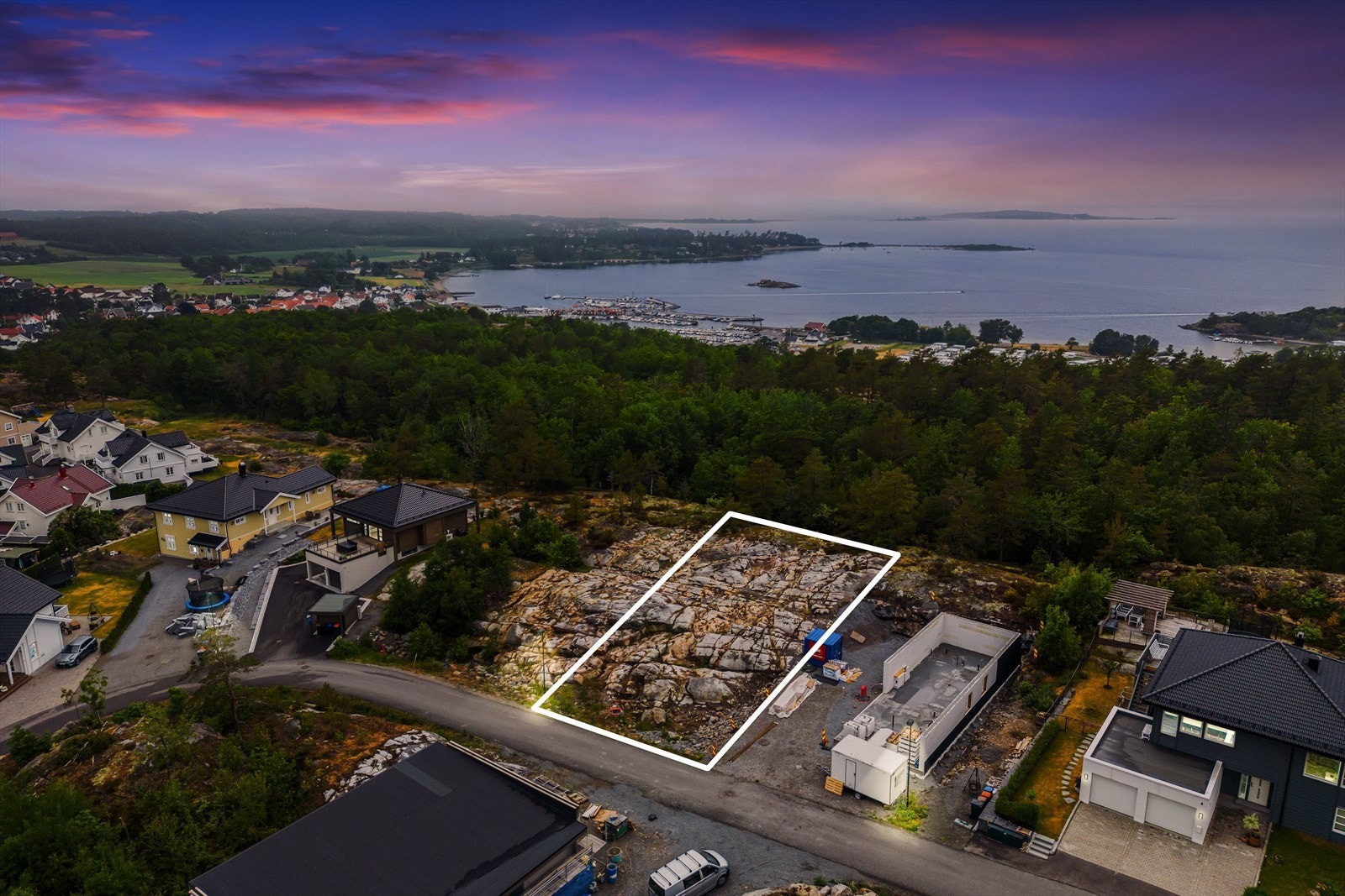 Omriss av tomten Galleribilde