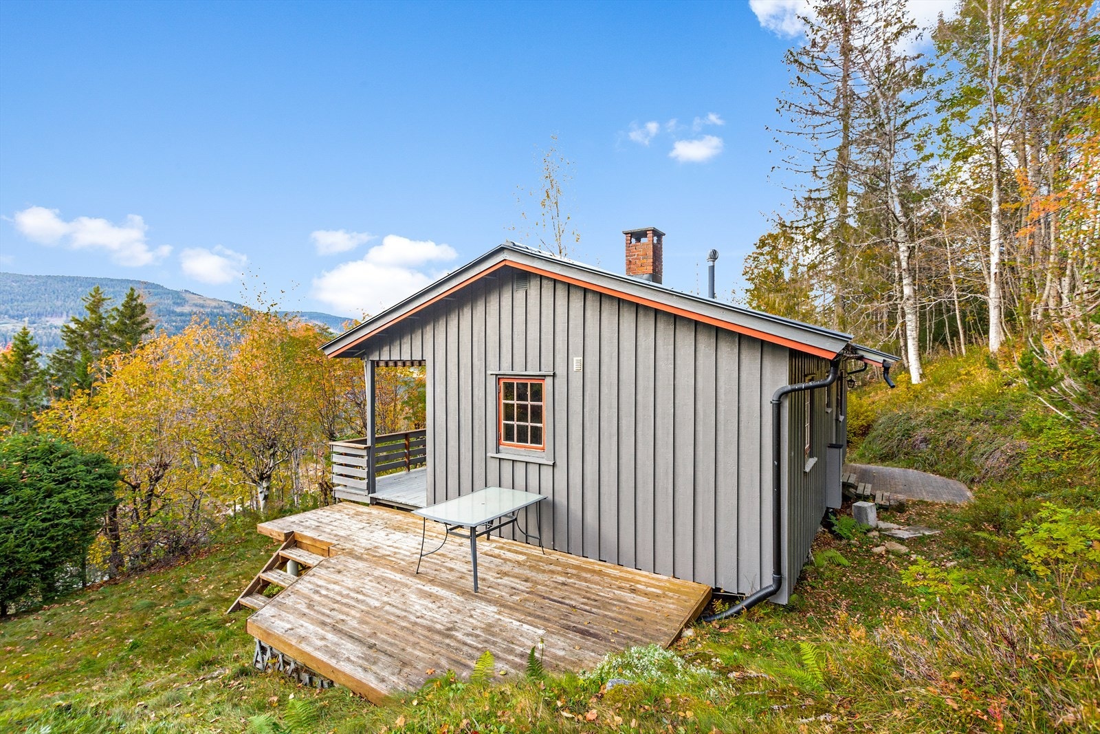 Romslig terrasse perfekt for utendørsaktiviteter Galleribilde