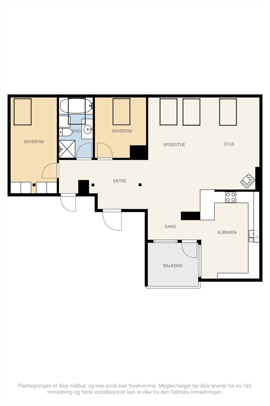 Plantegning Galleribilde