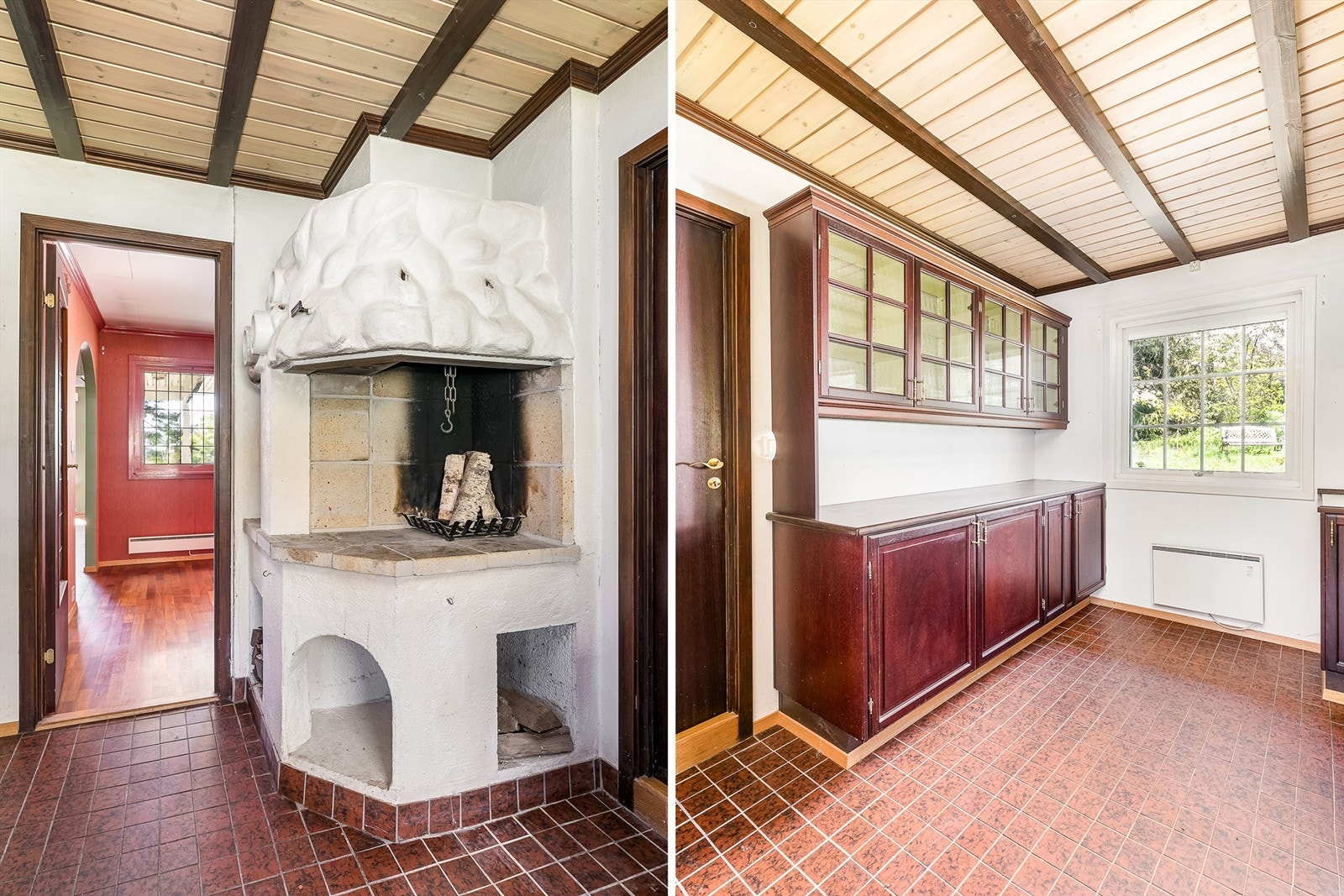 Foruten spisestuen er også et separat vaskerom tilknyttet kjøkkenet. Galleribilde