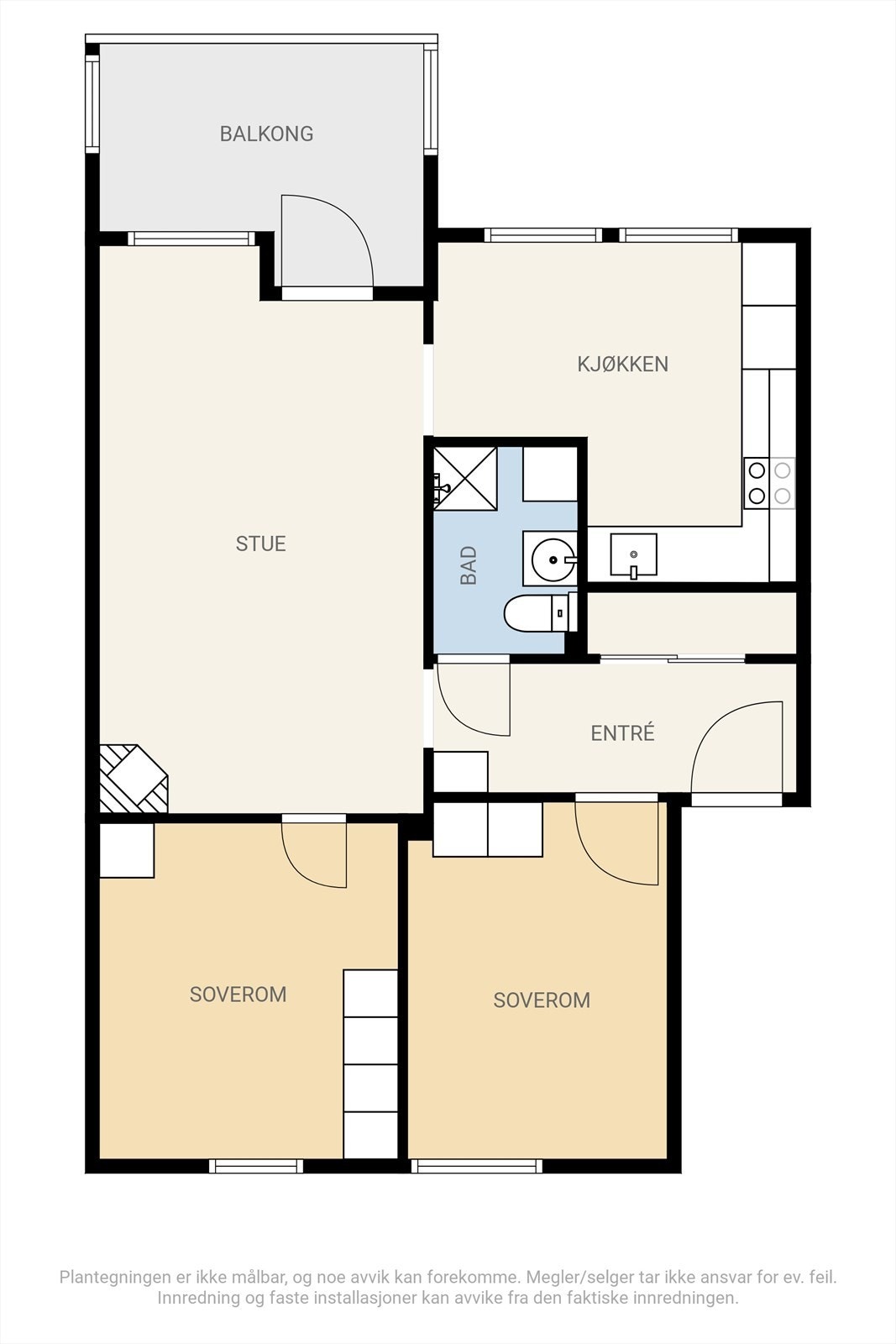 Boligens plantegning. Galleribilde