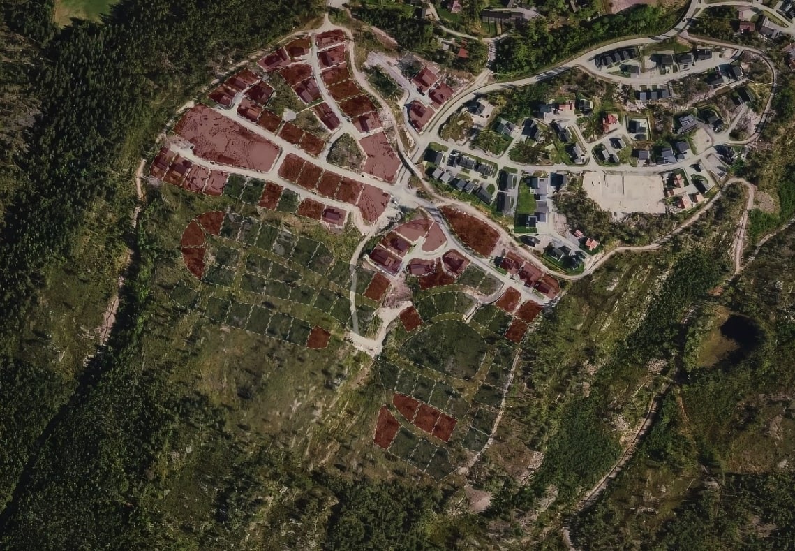 Besøk nettsiden vår for interaktivt tomtekart Galleribilde