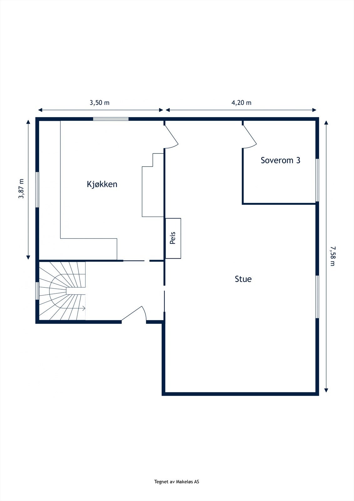 Alternativ plantegning. Galleribilde