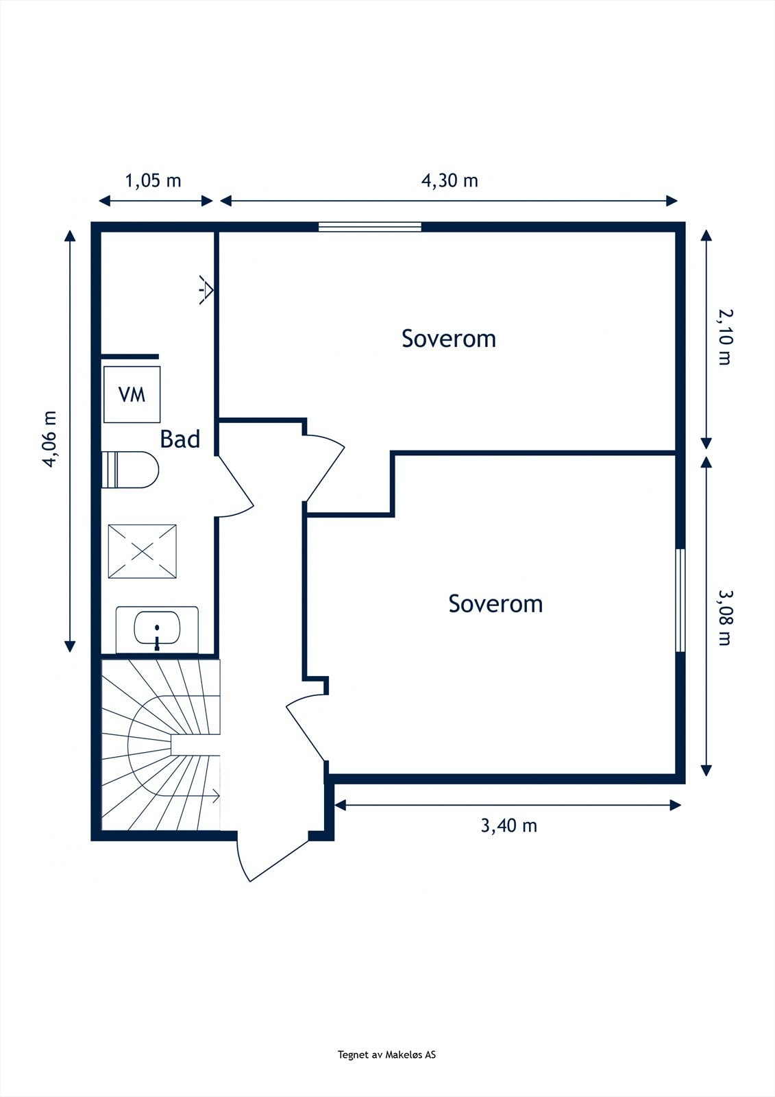 Plantegning loft. Galleribilde