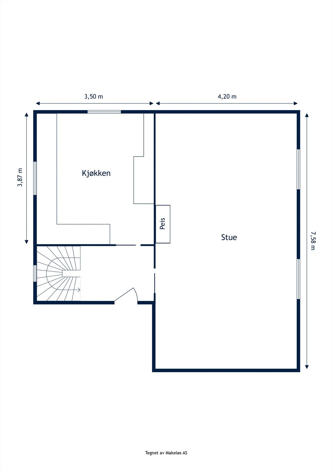 Plantegning 2.etasje. Galleribilde