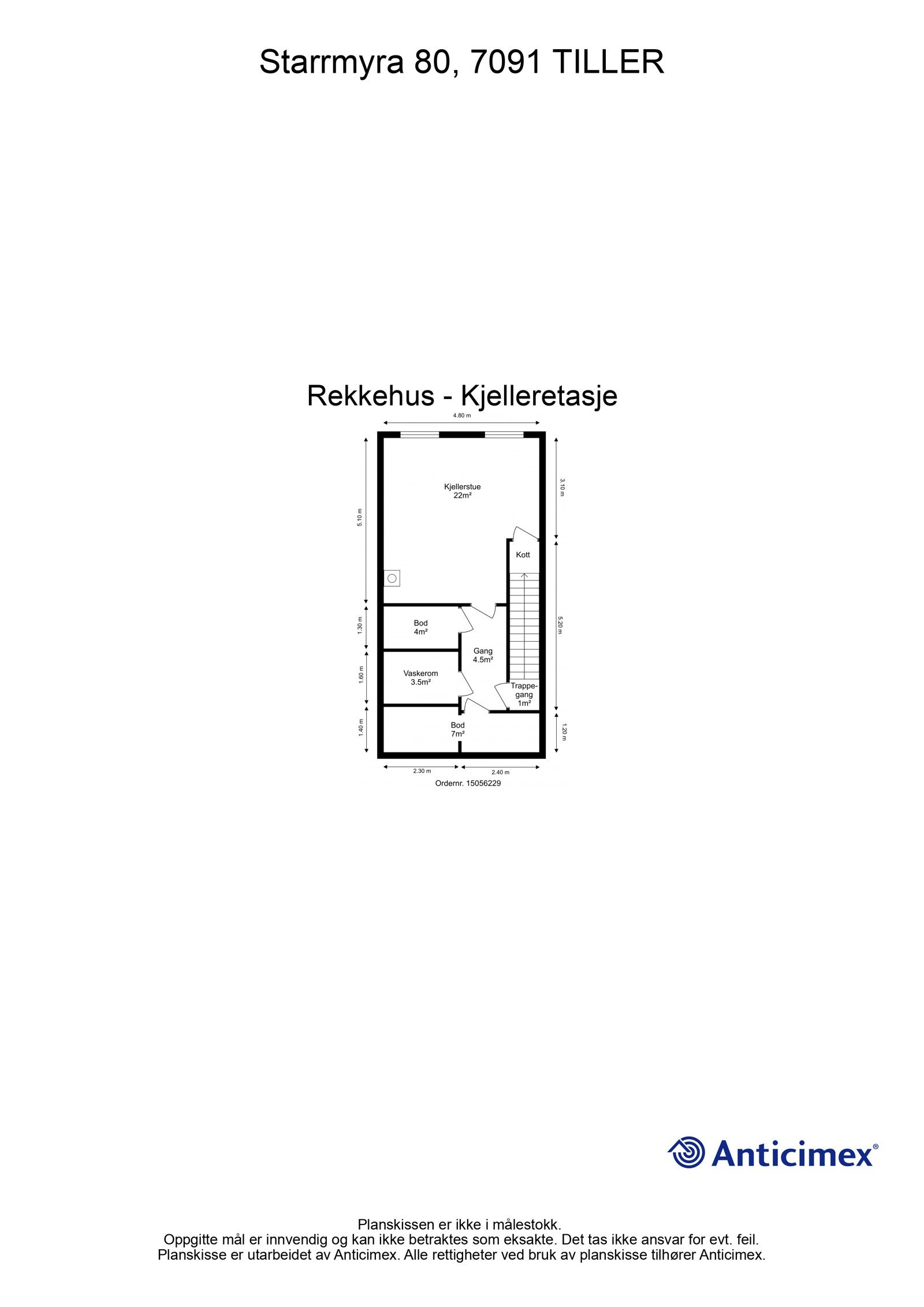 Plantegning - Kjelleretasje Galleribilde