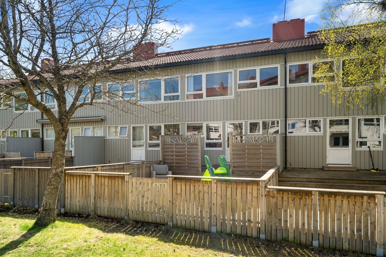 Boligens uteområde ligger skjermet til. Galleribilde