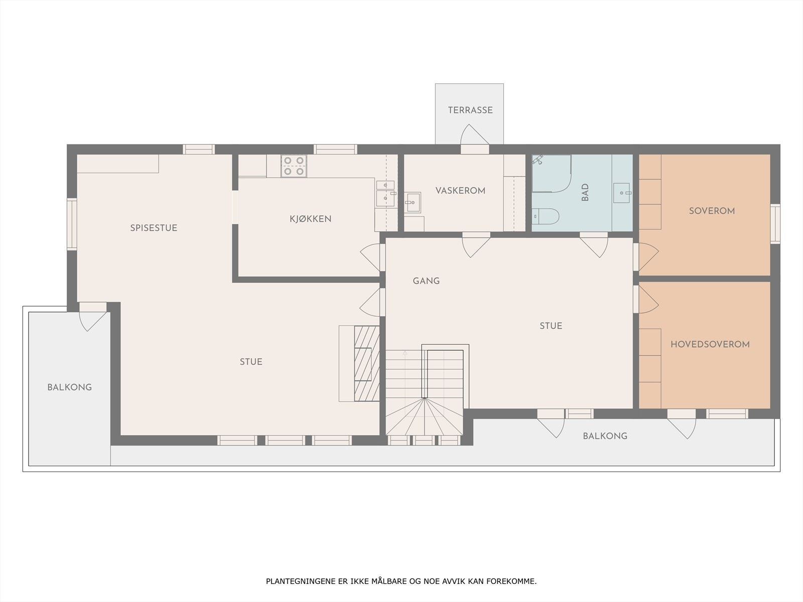 Plantegning av 1. etasje. Galleribilde