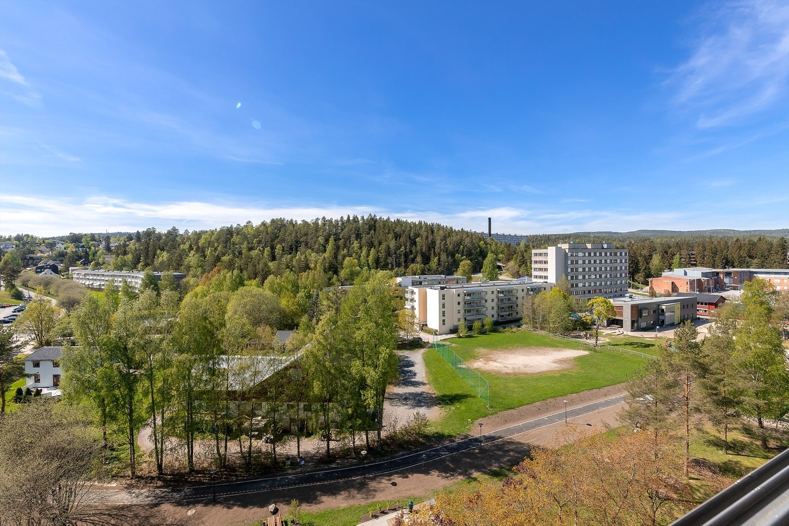 Utsikt fra balkong. Galleribilde