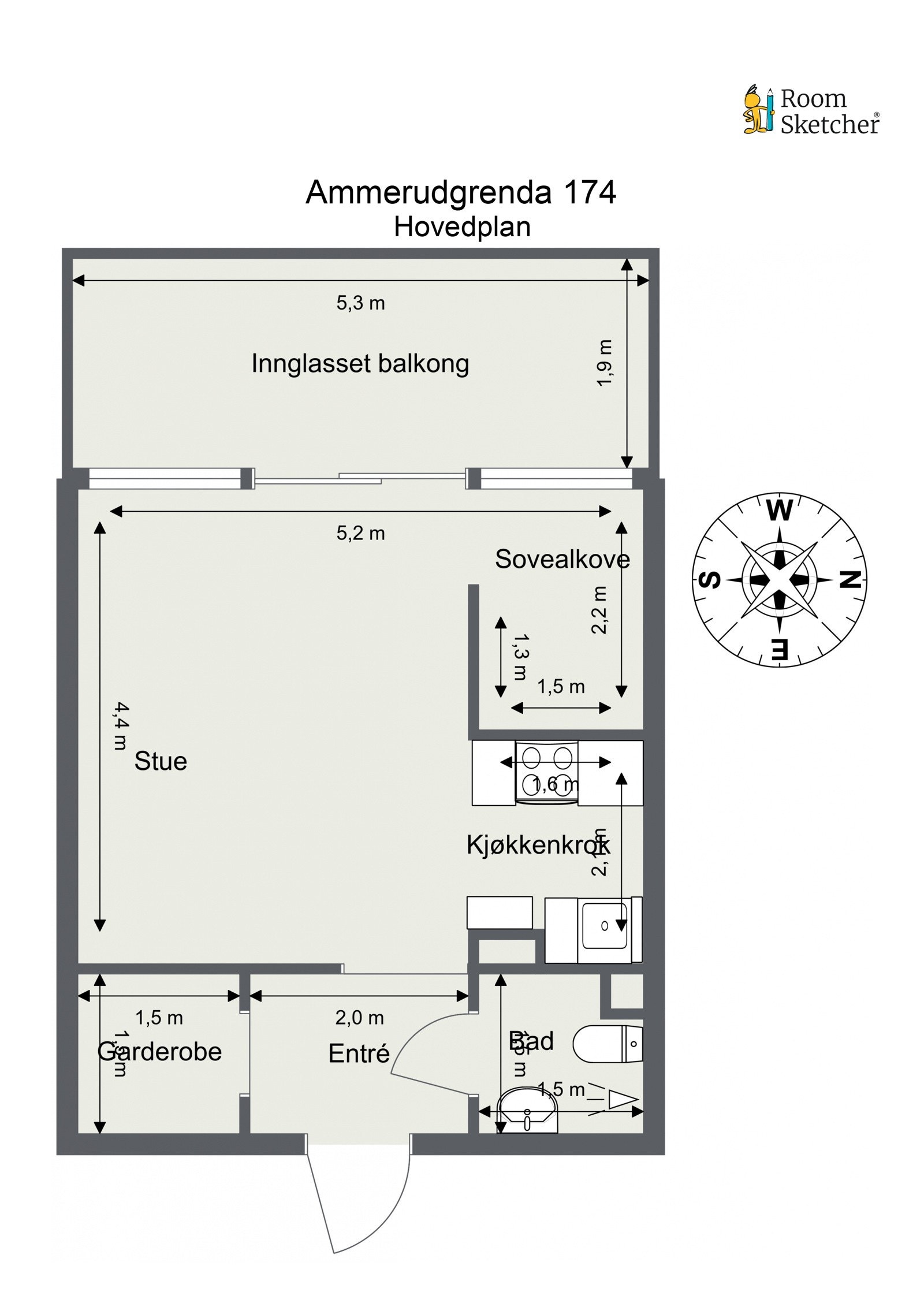 Plantegning. Galleribilde