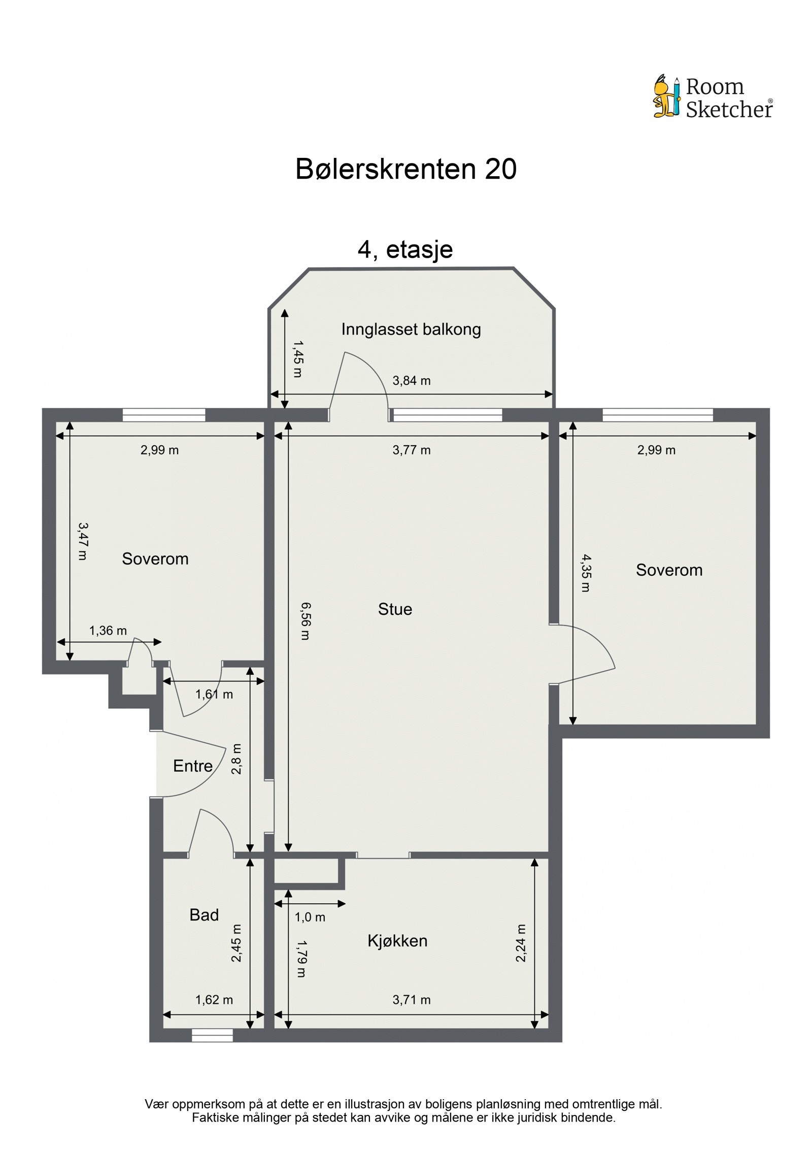 Planskisse Galleribilde