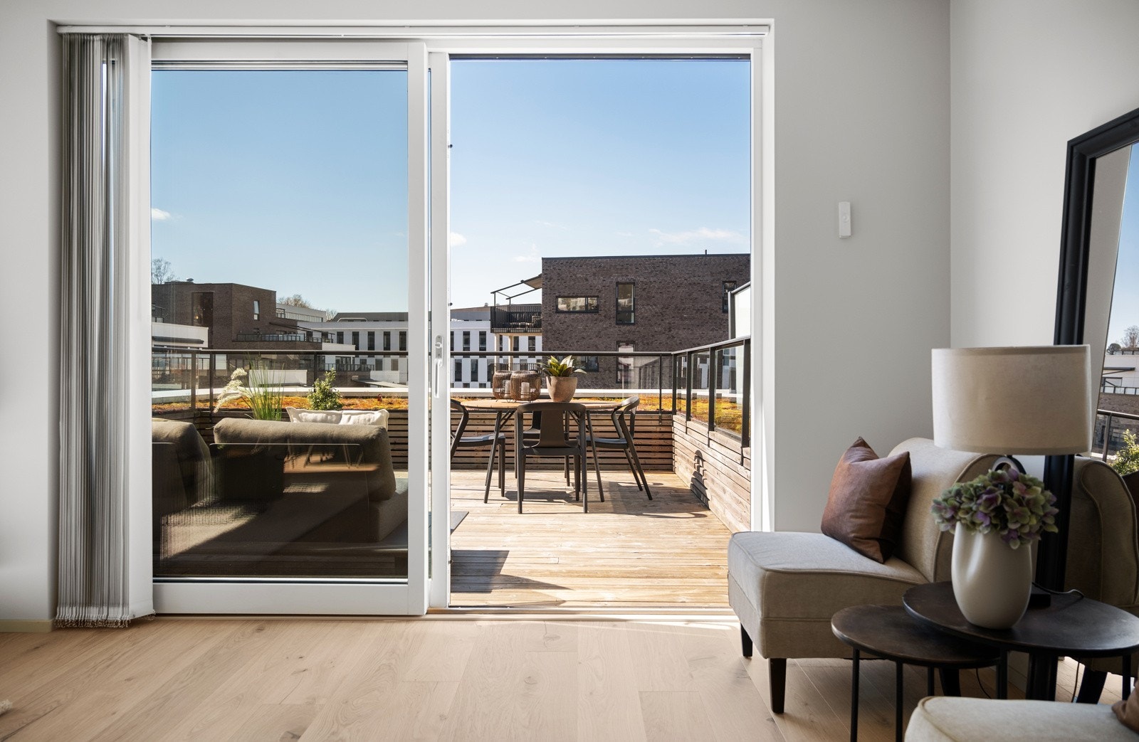 Skyvedør ut til takterrassen Galleribilde
