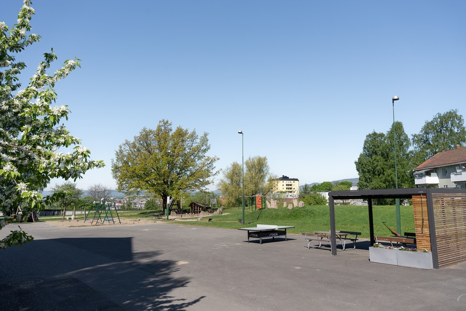 Det er en rekke lekeplasser i nærområdet for de minste. Galleribilde