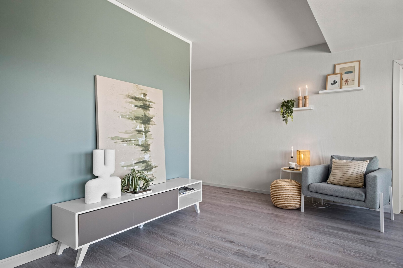 Leiligheten har en fin planløsning som gjør det enkelt å innrede. Galleribilde