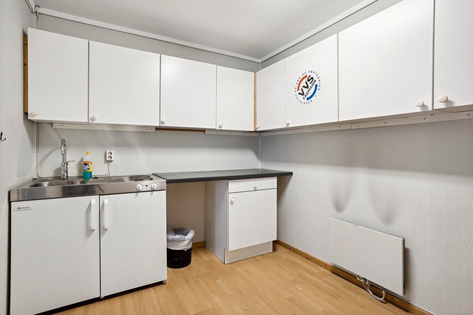 Kjøkken i næringslokalet. Galleribilde