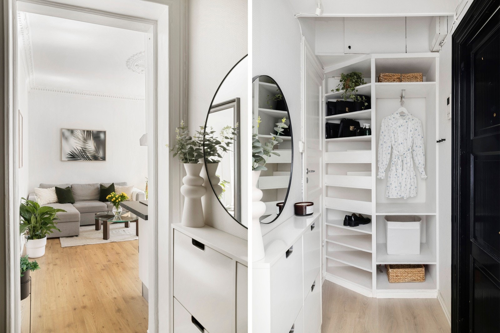 Entré med gode lagringsmuligheter og skoskap. Galleribilde