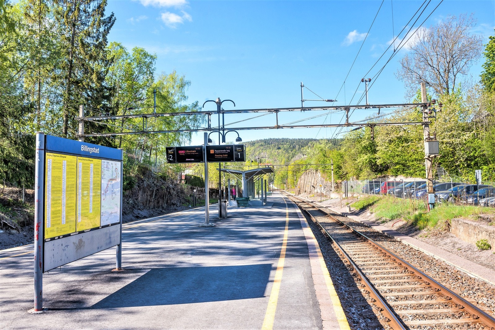 Billingstad togstasjon. Galleribilde