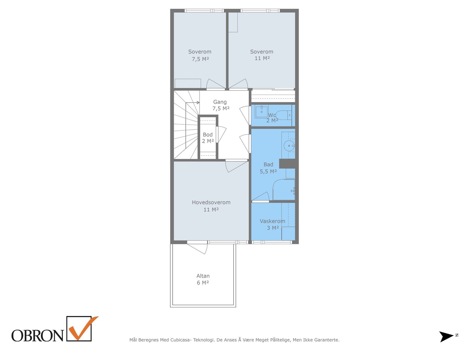 Planskisse 2. etg Galleribilde