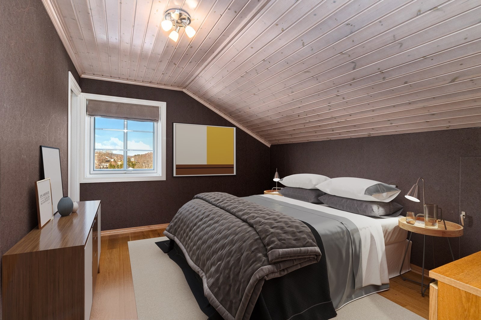 Hovedsoverom med garderoberom - Nord Galleribilde