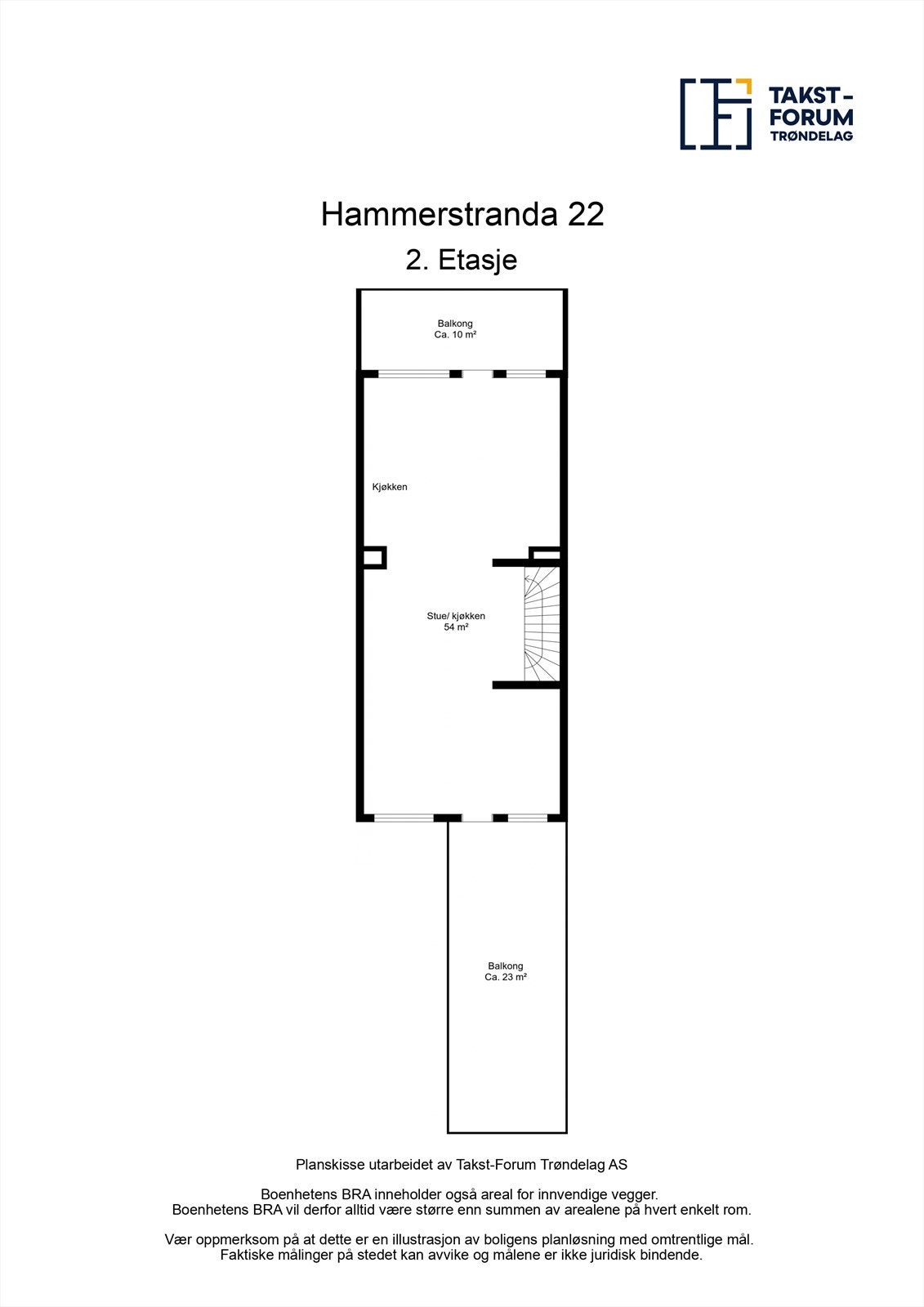 Plantegning andre etasje. Galleribilde