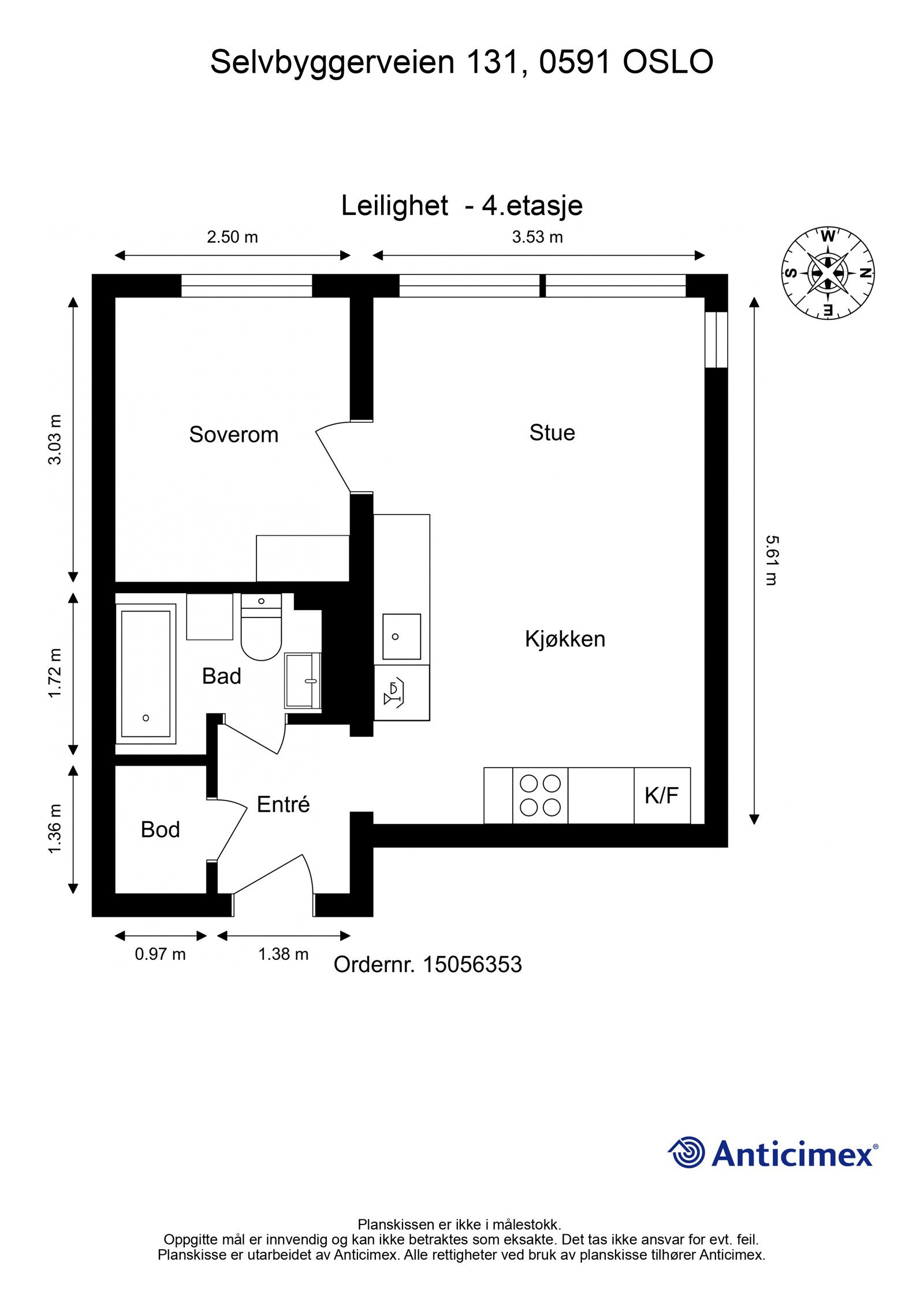 Plantegning Galleribilde