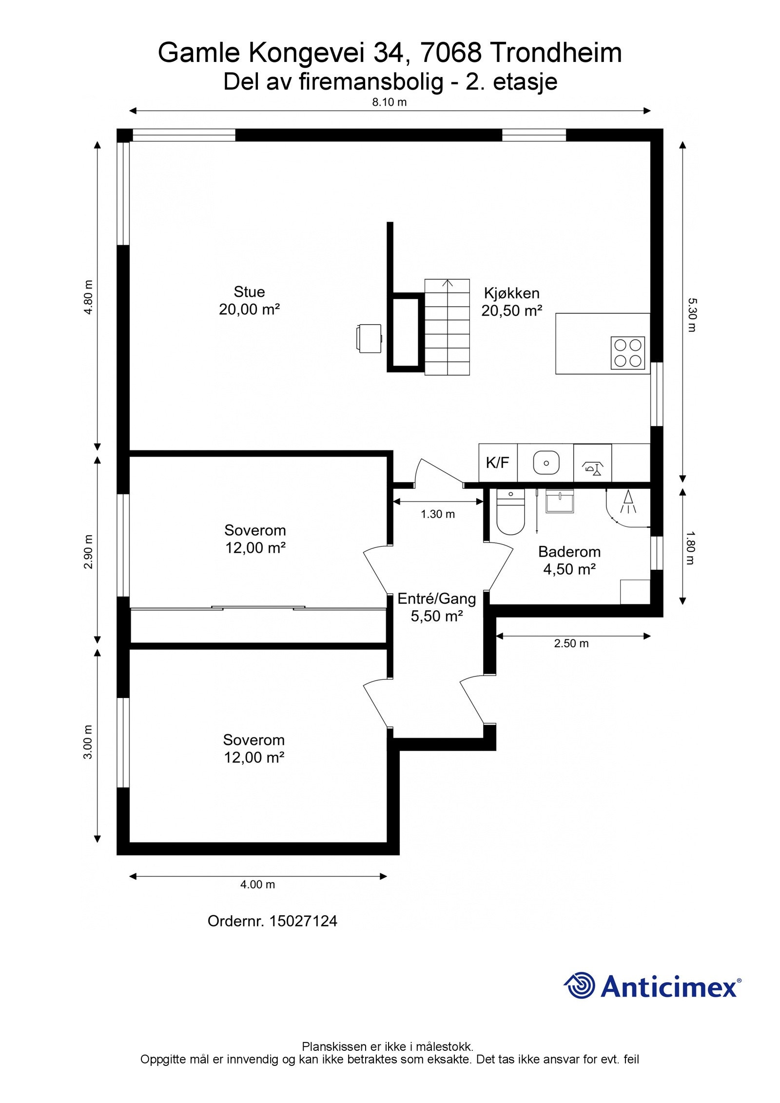 Plantegning 2. etasje Galleribilde