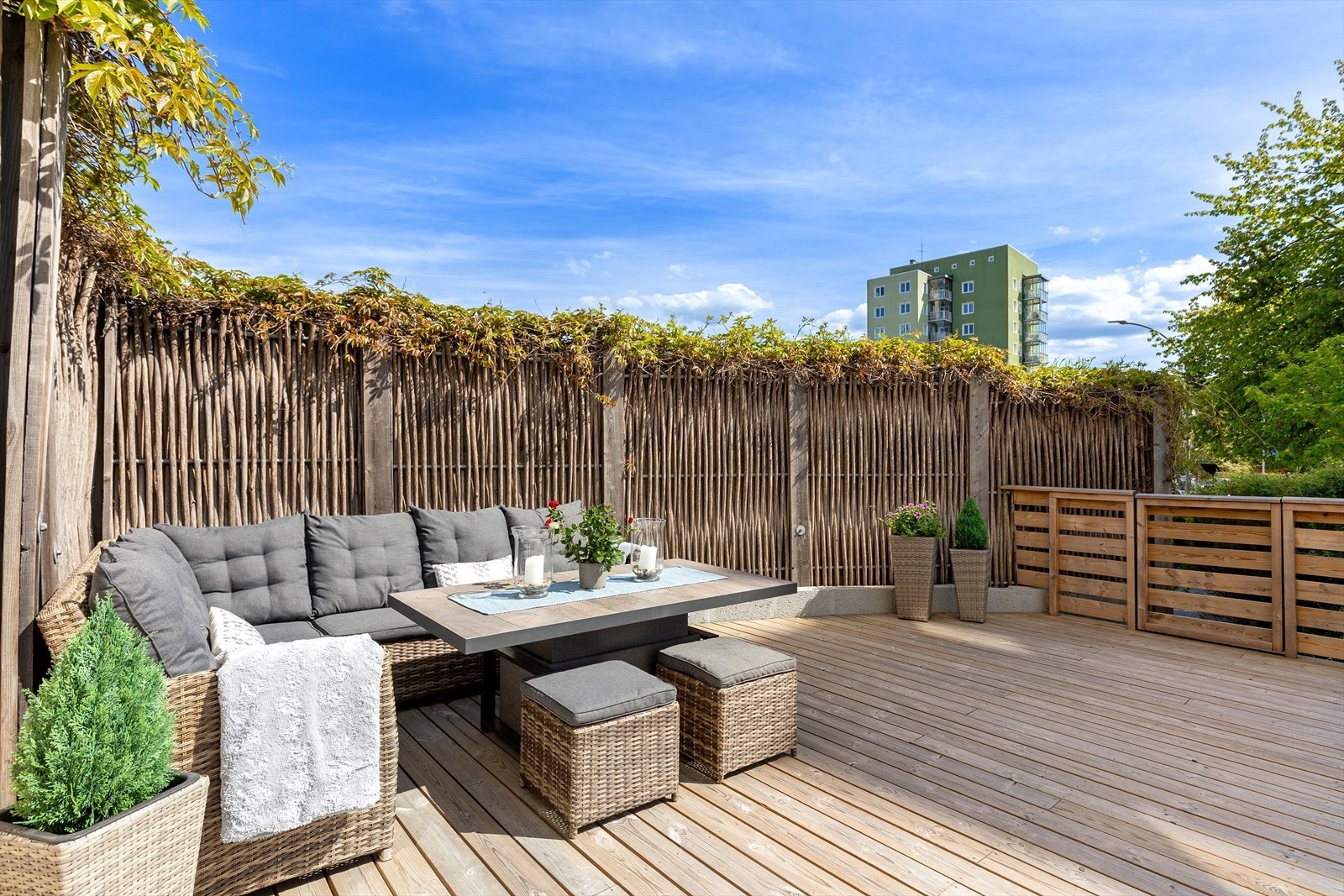 Denne leiligheten har en fantastisk terrasse på hele 40 kvm. Galleribilde