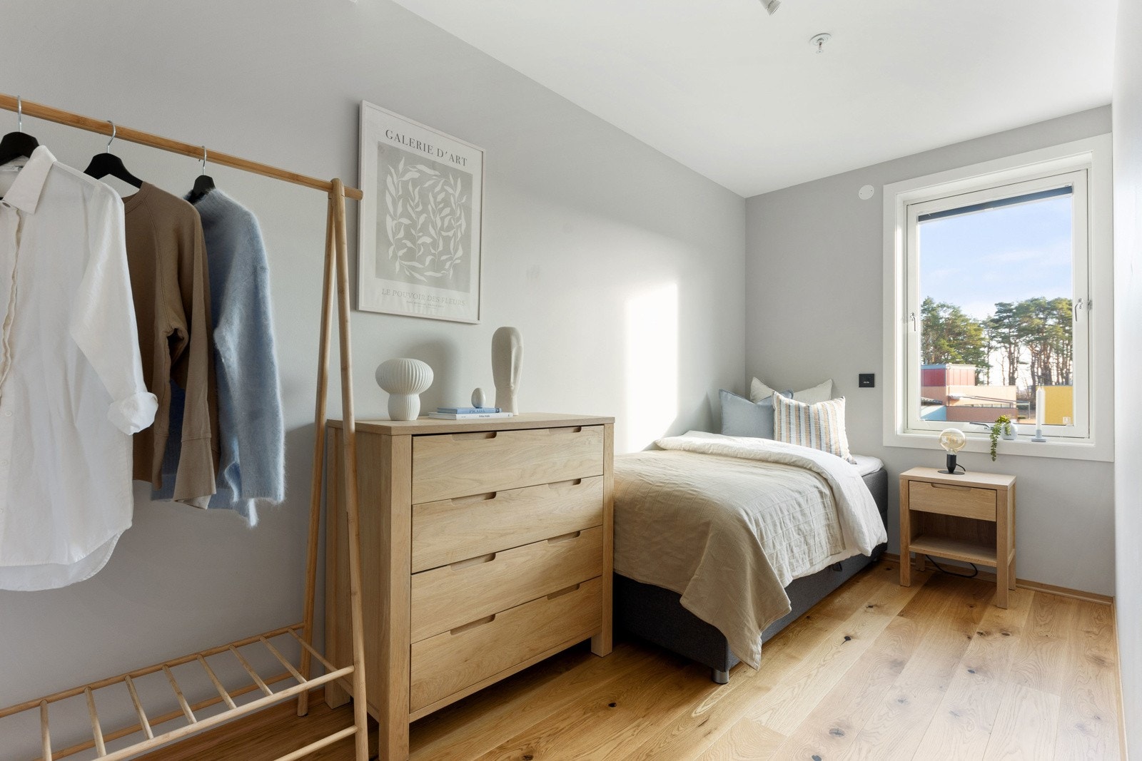 I tredje etasje har boligen fire innbydende soverom. Galleribilde
