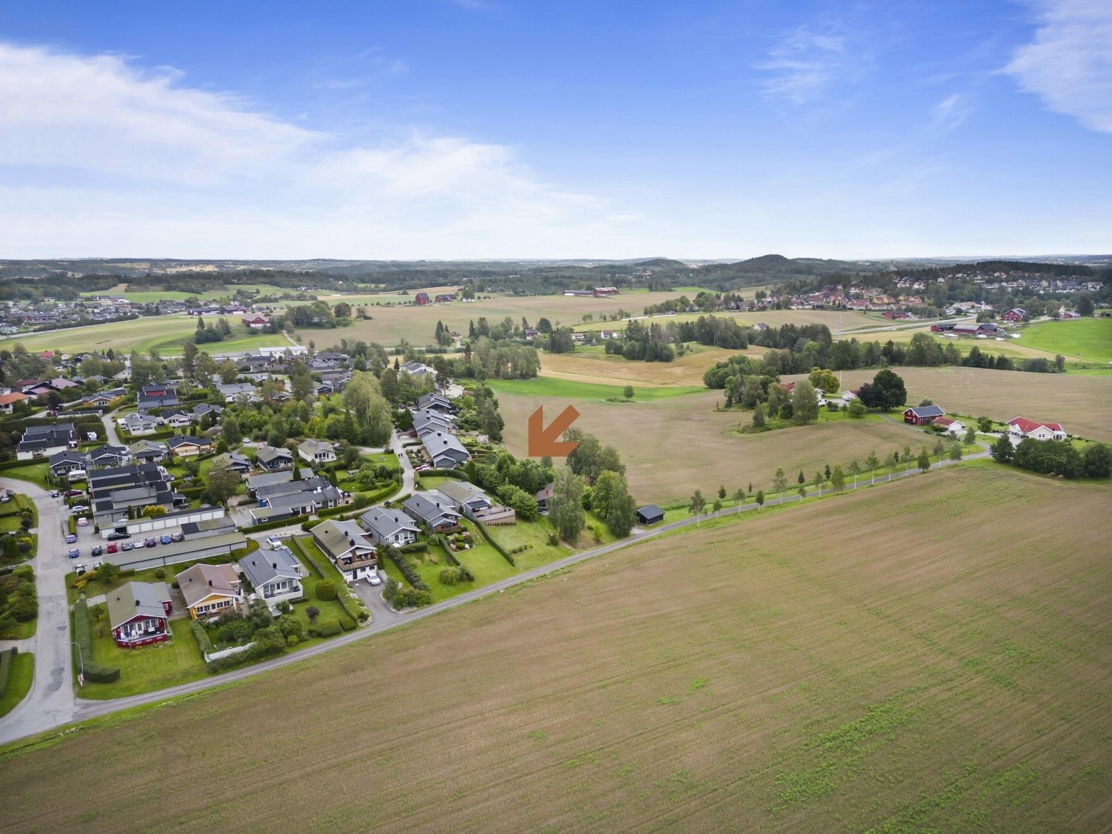 Herlig beliggenhet på vestenden av feltet med flotte solforhold Galleribilde