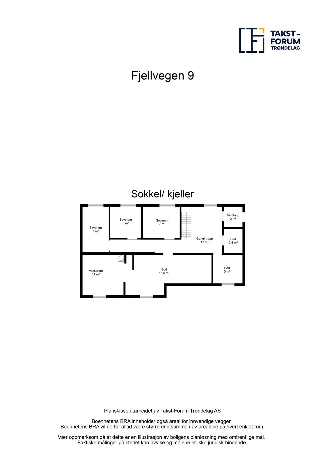 Plantegning sokkeletasje. Galleribilde