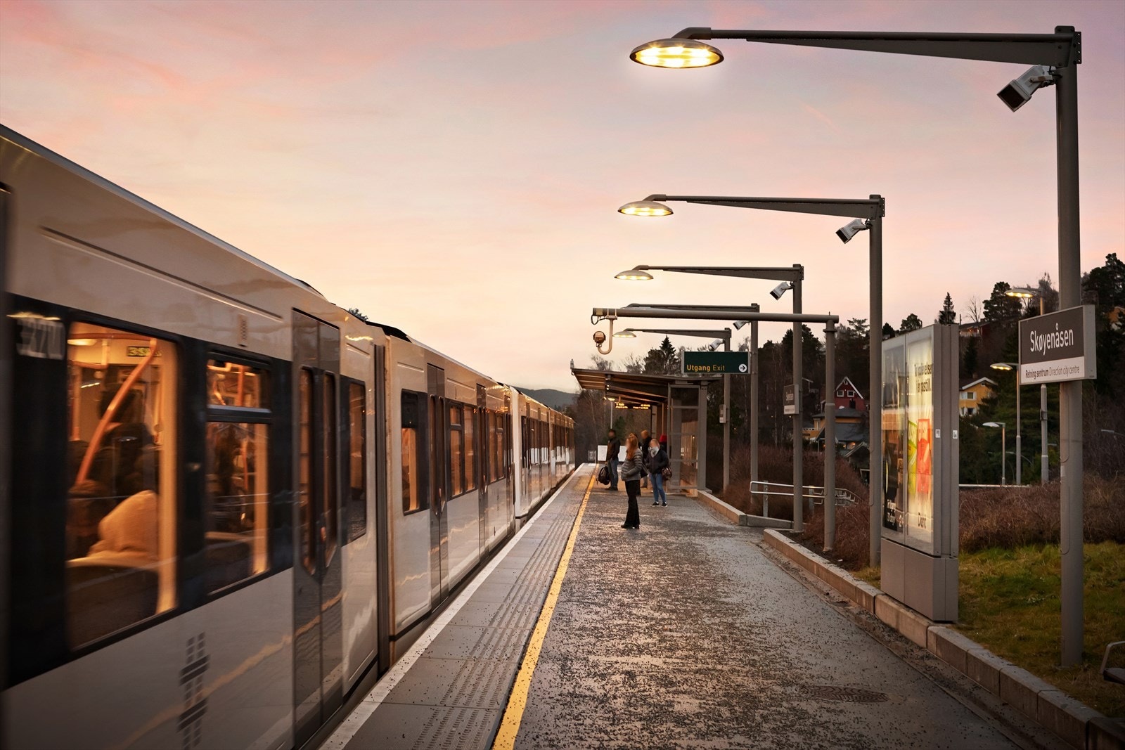 Gangavstand til t-banen Galleribilde