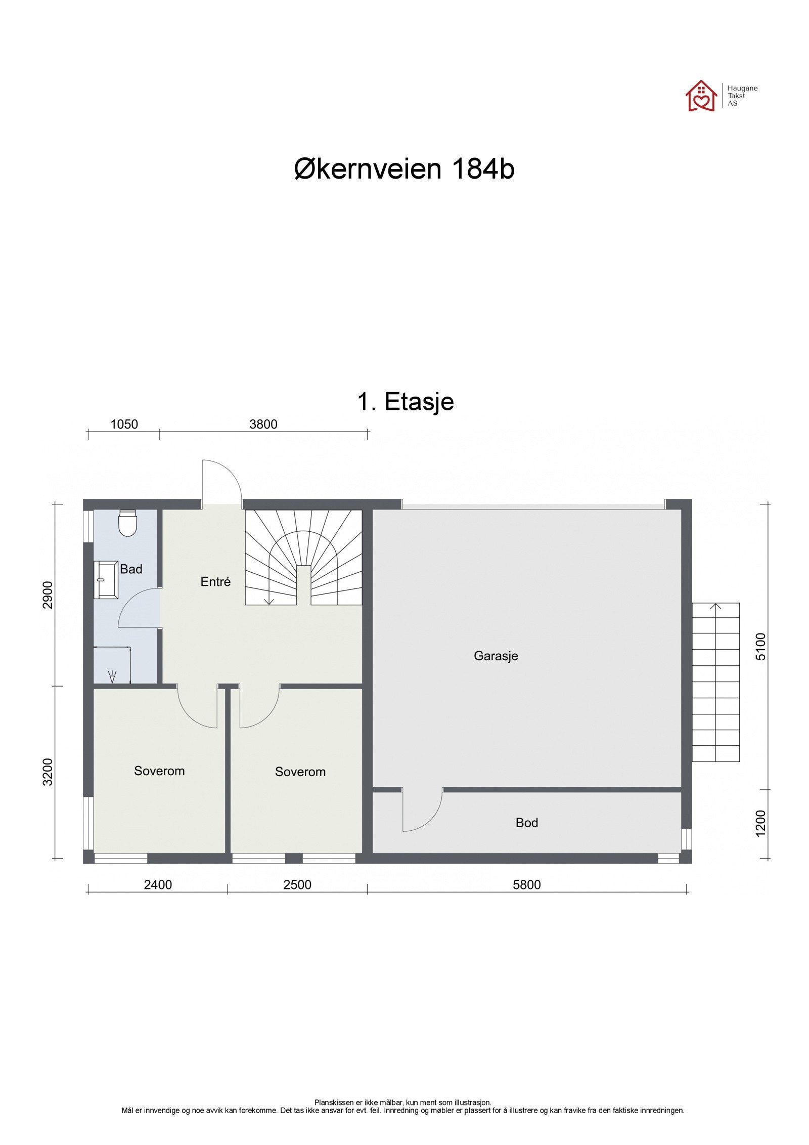 Plantegning 1. etasje Galleribilde