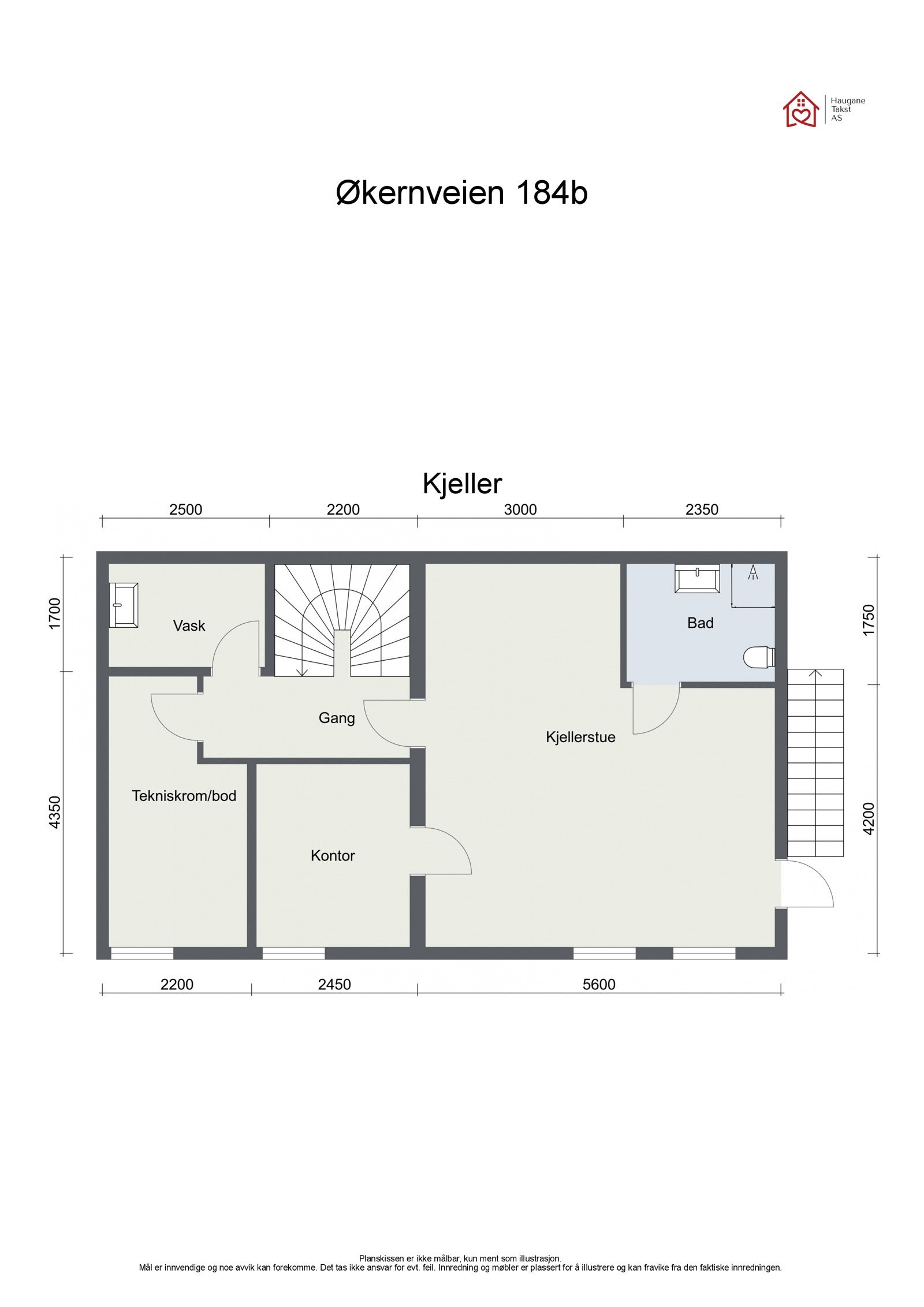 Plantegning kjeller Galleribilde