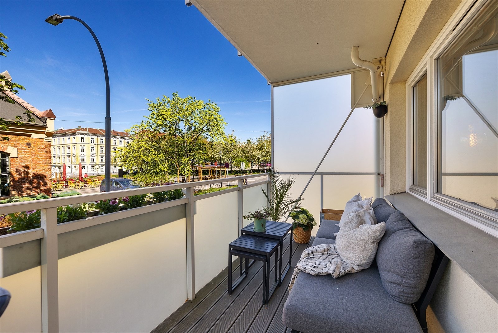 Gode solforhold på balkongen Galleribilde