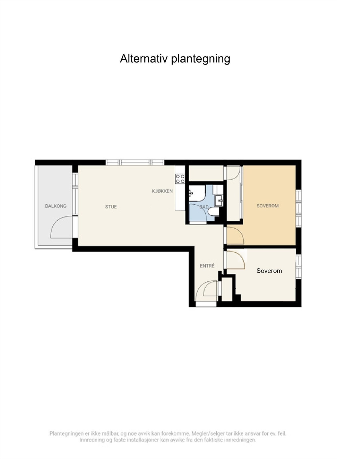 Alternativ plantegning Galleribilde