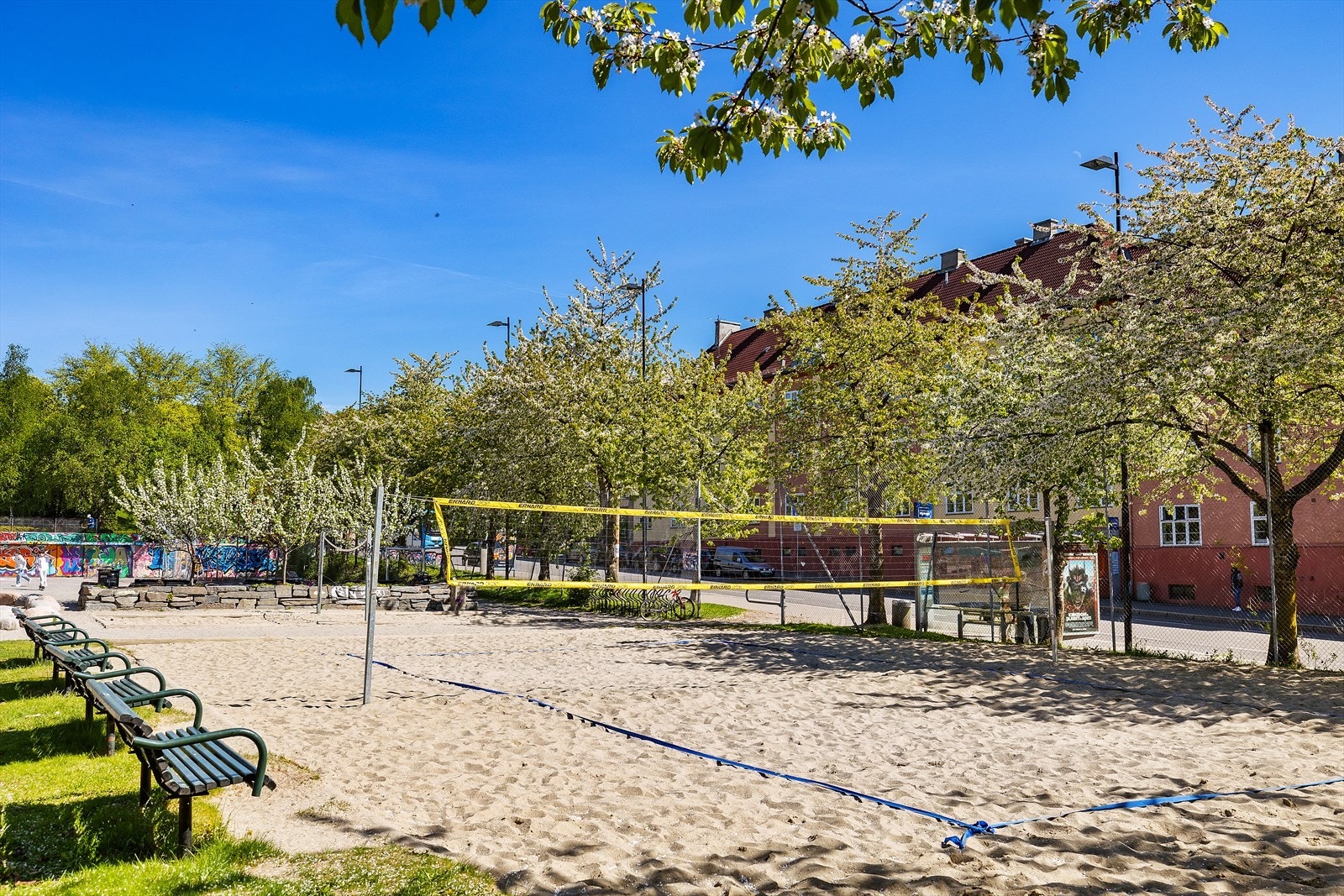 Nærliggende vollyballbane Galleribilde