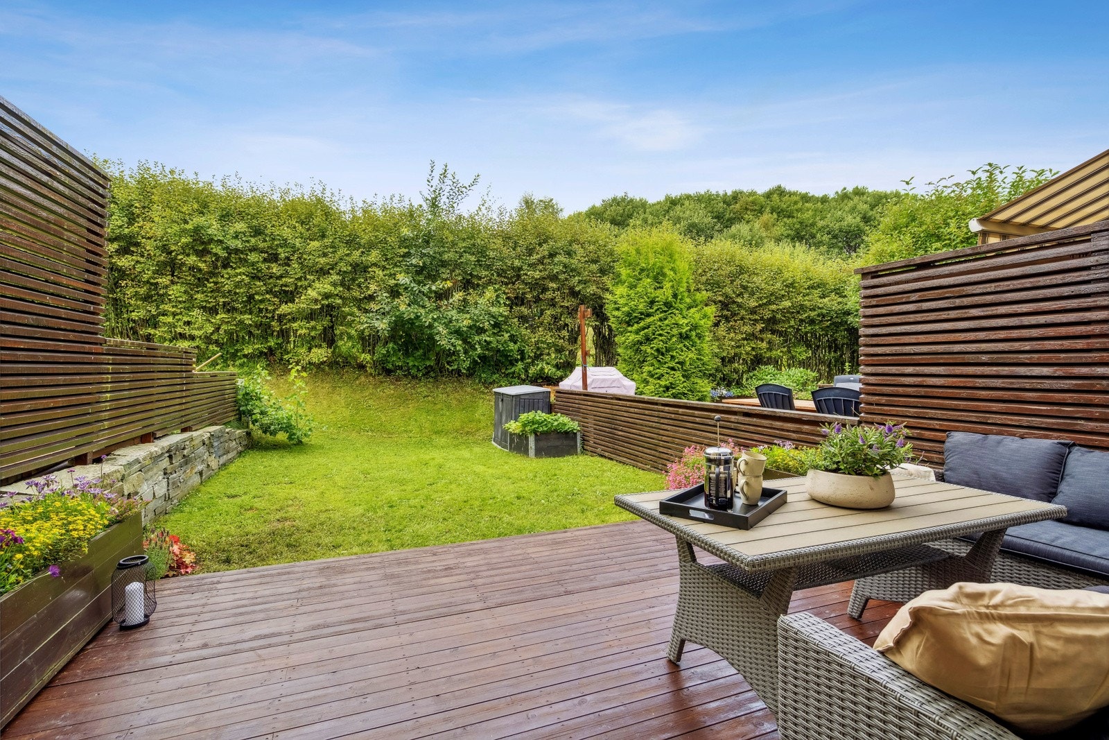 Fint opparbeidet uteområde. Galleribilde