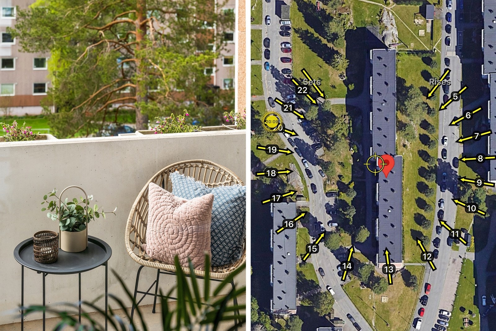 Den gode interne beliggenheten gir mange soltimer ila dagen. Galleribilde