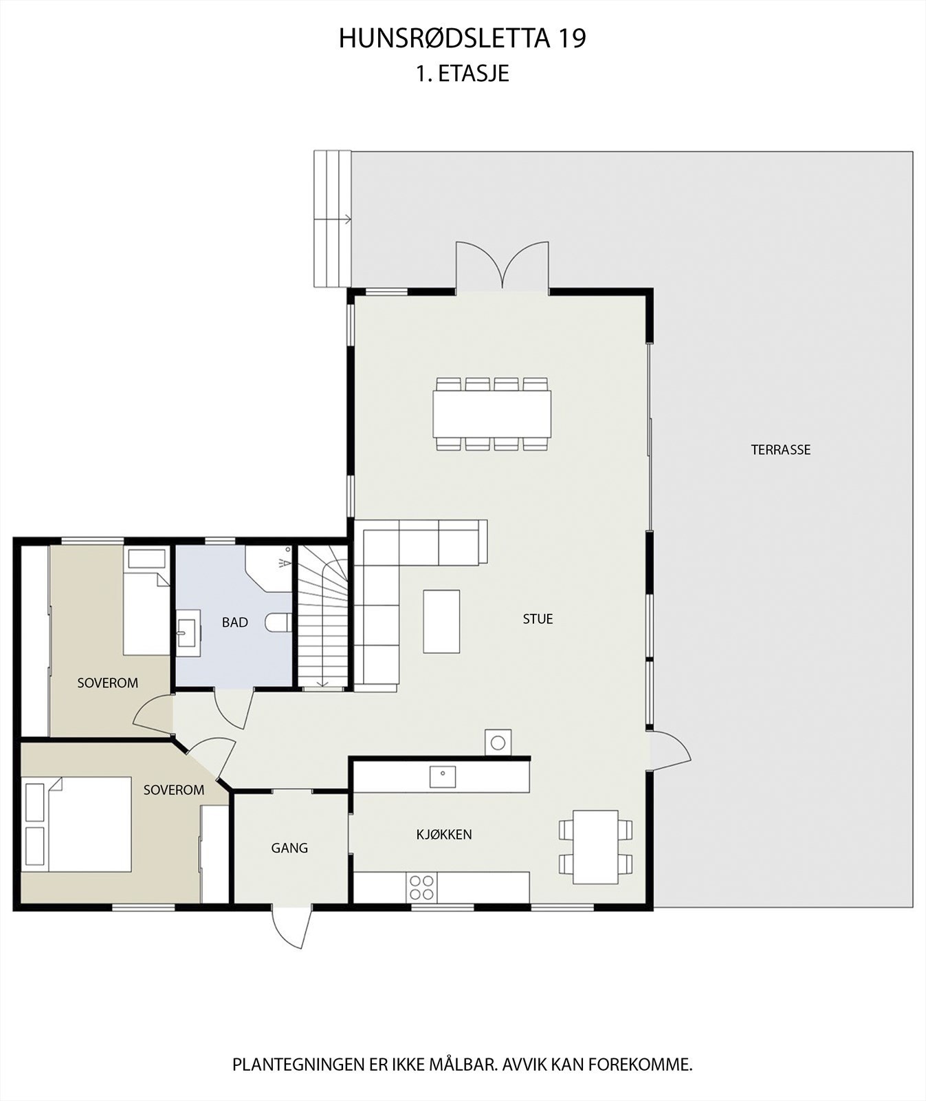 Plantegning av 1.etasje Galleribilde