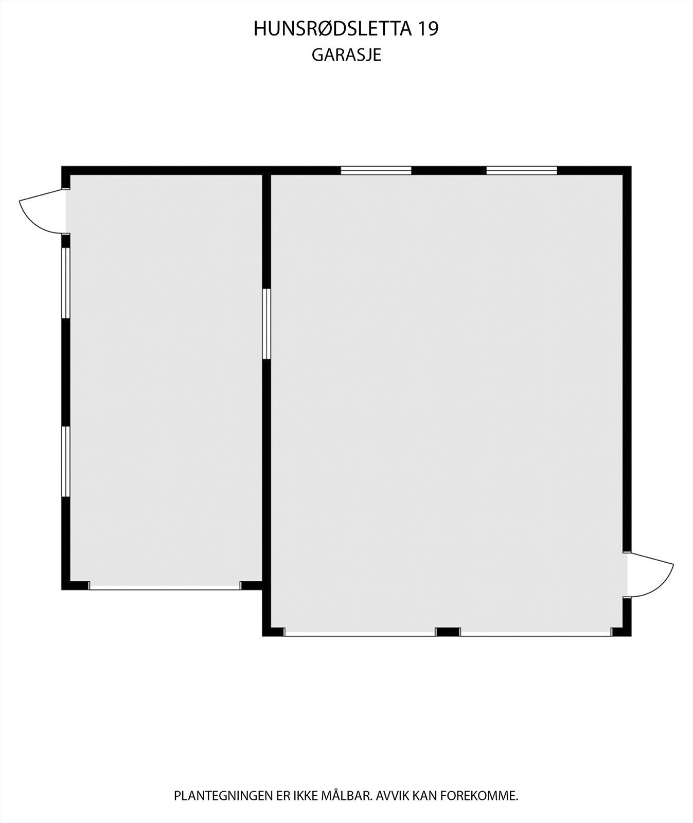 Plantegning av garasje Galleribilde