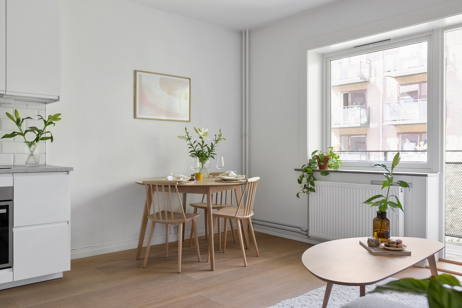 Det ble lagt flott 1-stavs parkett i 2020. Galleribilde