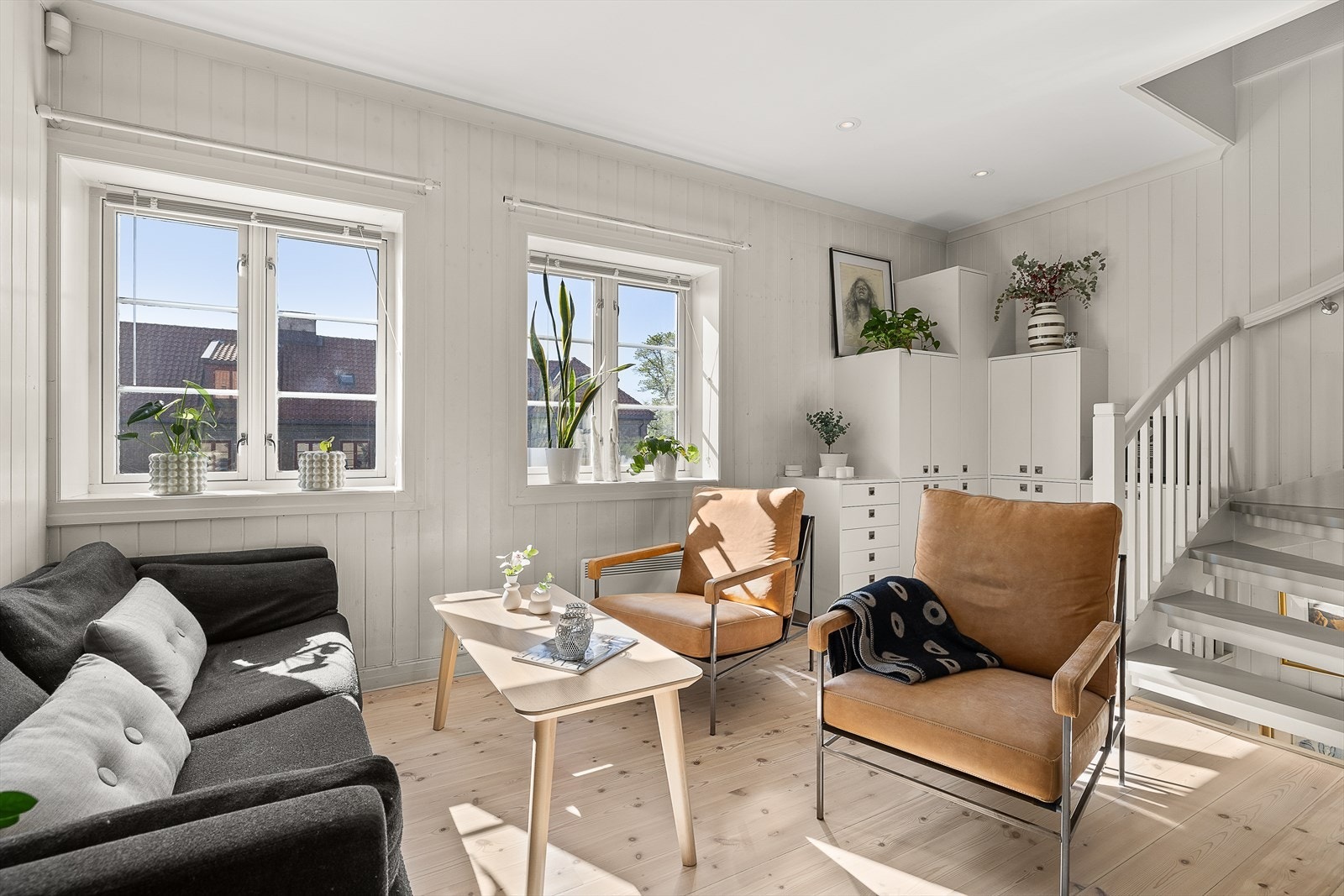 Hyggelig utsyn mot hagebyen. Galleribilde