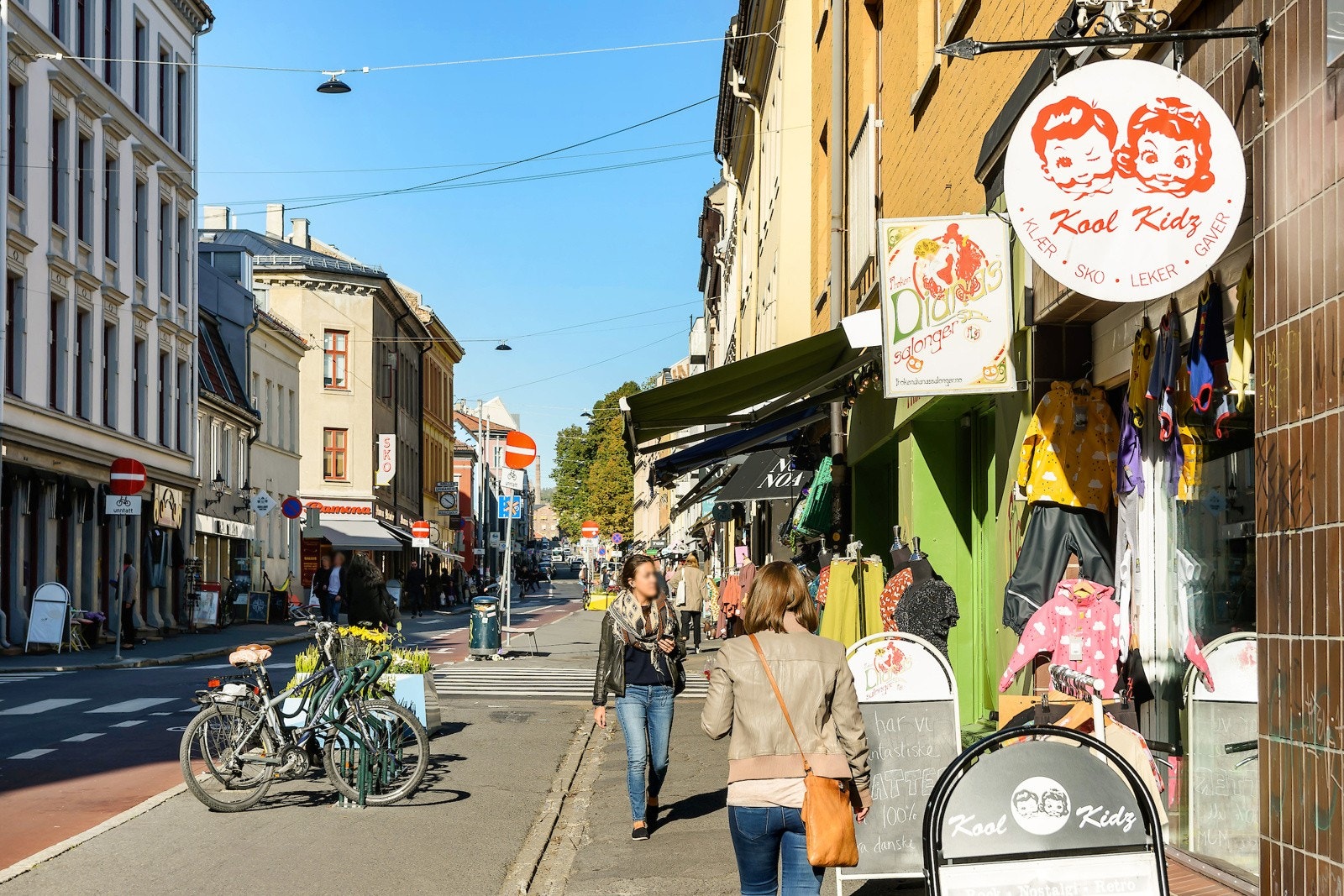 Markveien, handlegaten med en rekke nisjebutikker. Galleribilde