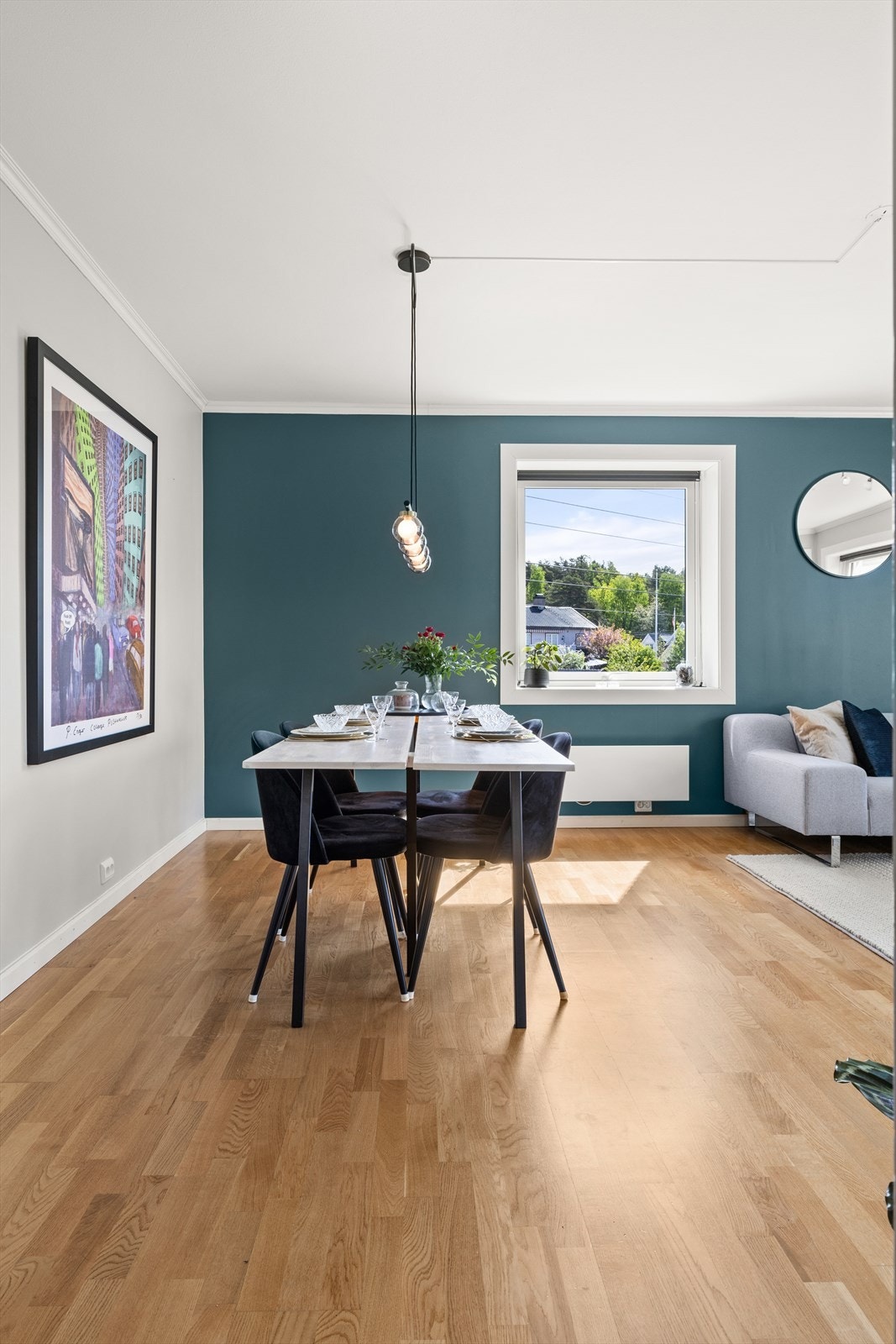 God plass til en spisegruppe Galleribilde
